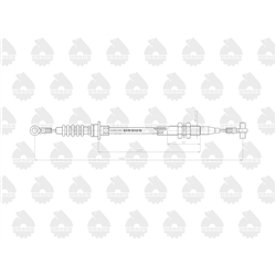 Linka - Hamulec L-1430mm 3714536M1 MF ORYGINAŁ URSUS-347885460