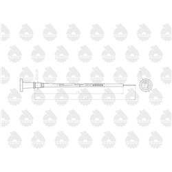 Linka - Gaszenie silnika L-850mm 1874438M1 MF ORYGINAŁ URSUS-347886623