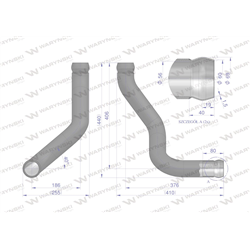 Rura łącząca tłumiki AL116902.  John Deere WARYŃSKI-347892149