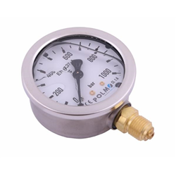 Manometr glicerynowy M63 0-1000 bar dolne przyłącze G1/4" POLMO-347879059