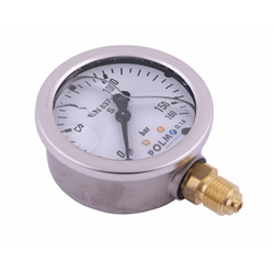Manometr glicerynowy M63 0-160 bar dolne przyłącze G1/4" POLMO-347450724
