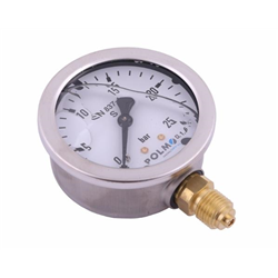 Manometr glicerynowy M63 0-25 bar dolne przyłącze G1/4" POLMO-347879041