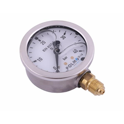 Manometr glicerynowy M63 0-40 bar dolne przyłącze G1/4" POLMO-347450718