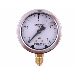 Manometr glicerynowy M63 0-4 bar dolne przyłącze G1/4" POLMO-347879034