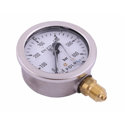 Manometr glicerynowy M63 0-600 bar dolne przyłącze G1/4" POLMO-347879057