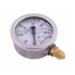 Manometr glicerynowy M63 0-60 bar dolne przyłącze G1/4" POLMO-347879045