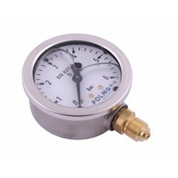 Manometr glicerynowy M63 0-6 bar dolne przyłącze G1/4" POLMO-347879035