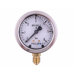 Manometr glicerynowy M63 0-6 bar dolne przyłącze G1/4" POLMO-347450711