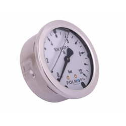 Manometr glicerynowy M63 0-10 bar tylne przyłącze G1/4" POLMO-347450740
