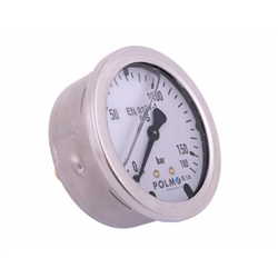 Manometr glicerynowy M63 0-160 bar tylne przyłącze G1/4" POLMO-347450752