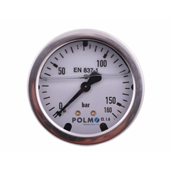 Manometr glicerynowy M63 0-160 bar tylne przyłącze G1/4" POLMO-347879078