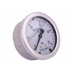 Manometr glicerynowy M63 0-25 bar tylne przyłącze G1/4" POLMO-347879069
