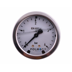 Manometr glicerynowy M63 0-4 bar tylne przyłącze G1/4" POLMO-347879062