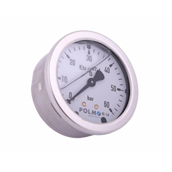 Manometr glicerynowy M63 0-60 bar tylne przyłącze G1/4" POLMO-347450748