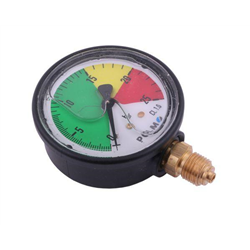 Manometr glicerynowy M63 0-25 bar. gwint G1/4" dolne przyłącze. obudowa plastikowa. Opryskiwacz POLMO-347879005