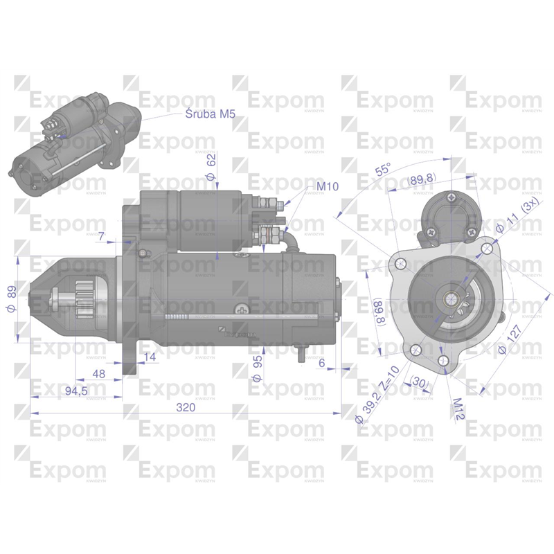 Rozrusznik 12V RENAULT Typ Iskra MS110 EXPOM eu-347887899