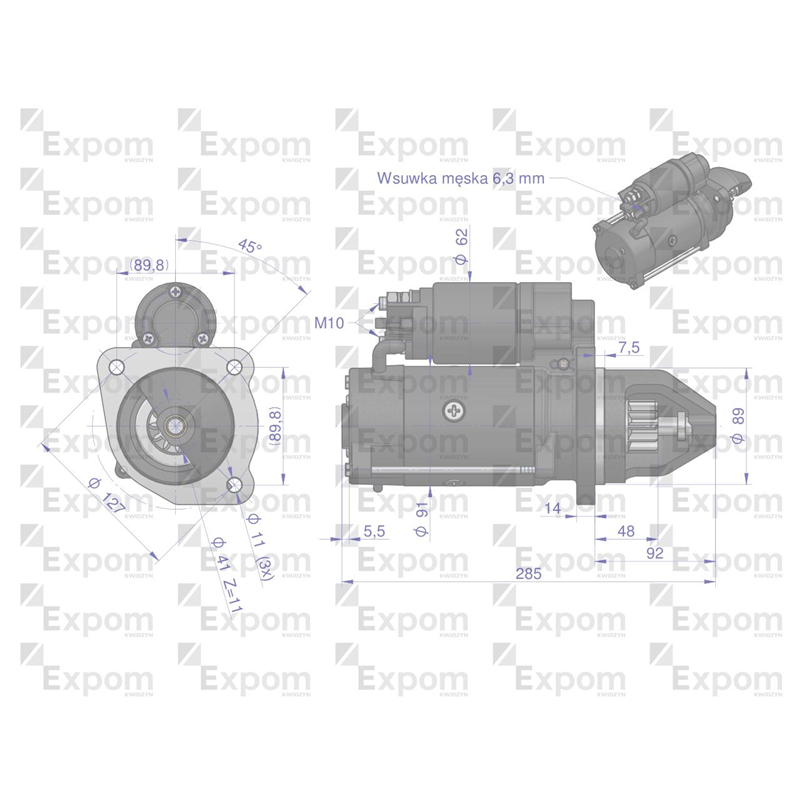 Rozrusznik typ Iskra AZE4230 EXPOM KWIDZYN eu-347890686