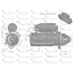 Rozrusznik 12V DEUTZ  Typ Iskra  MS30 EXPOM KWIDZYN eu-347900832