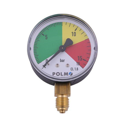 Manometr suchy M63 0-16 bar gwint M12x1.5 dolne przyłącze. Opryskiwacz POLMO-347450683