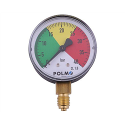 Manometr suchy M63 0-40 bar gwint M12x1.5 dolne przyłącze. Opryskiwacz POLMO-347450687