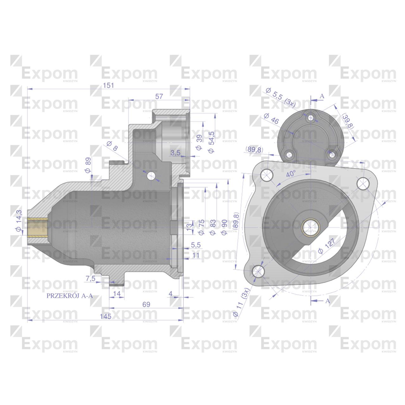 Głowica rozrusznika MS151EX Nowy Typ EXPOM KWIDZYN eu-347890660