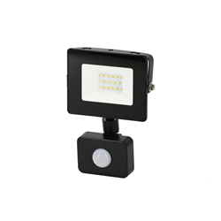 Naświetlacz, Lampa LED SMD 230V 10W 4000K 800LM IP65 CZARNY Z CZUJNIKIEM RUCHU-347465030