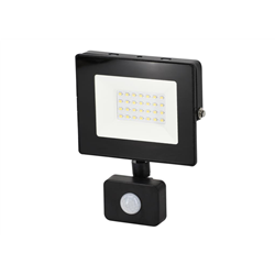 Naświetlacz. Lampa LED SMD 230V 20W 6500K 1660LM IP65 CZARNY Z CZUJNIKIEM RUCHU-347470014