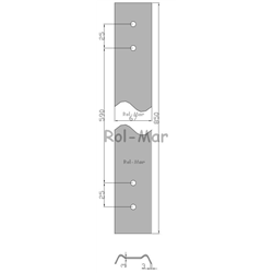 Listwa przykręcana 78cm Rozrzutnik Rosyjski 2208s50089-347870661
