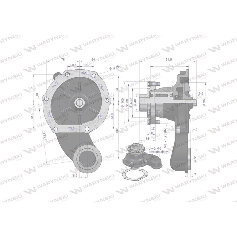 Pompa wody Bizon SW400 WARYŃSKI-347462464