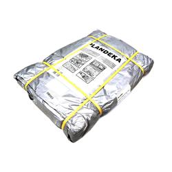Plandeka MOCNA 10x15m (srebrna) gramatura 110g/m2-347463781
