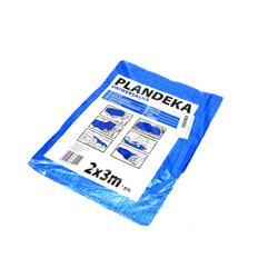 Plandeka LEKKA 2x3m (niebieska) gramatura 55g/m2-347892074