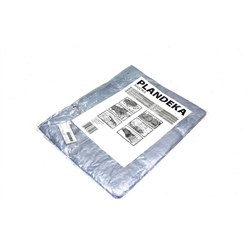 Plandeka MOCNA 2x3m (srebrna) gramatura 110g/m2-347892075