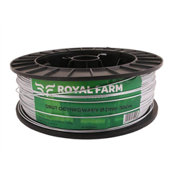 Drut (szpula) do pastucha ocynkowany fi 2.0 mm 500m ROYAL FARM RM-105010013-347457854