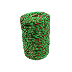 Plecionka, do elektryzatora 2,5mm, 3x0,20mm SS zielono-pomarańczowa 200m, Royal Farm-347907443