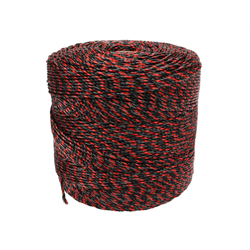 Plecionka, do elektryzatora 3mm, 3x0,20mm SS czarno-pomarańczowa 500m, Royal Farm-347907439