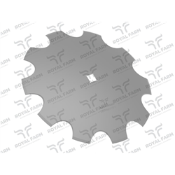 Talerz, uzębiony Z-10 fi 510 otwór 30x30 stal borowa, 1242050040 1279201020, Royal Farm-347479508