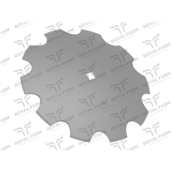 Talerz, uzębiony Z-10 fi 560 otwór 30x30 stal borowa, 1279601010 1202030130, Royal Farm-347908084
