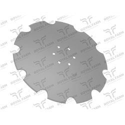 Talerz, uzębiony Z-10 fi 560 mocowanie 6/120 grubość 4 mm stal borowa, Royal Farm-347908096