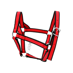 Kantar mustang, trzy pasy 3cm mocny roz 5 czerwono-czarny, Royal Farm-347479885