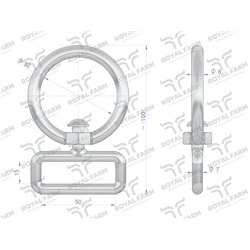 Okrętka, obroży Krowa 8mm do pasa 5cm, Royal Farm (sprzedawane po 10)-347908666