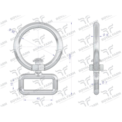 Okrętka, obroży Jałówka 8mm do pasa 4cm, Royal Farm (sprzedawane po 10)-347908639