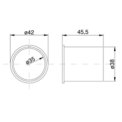Tuleja teflon 008564.0 Claas-347446496