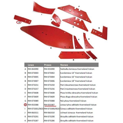 Listwa tylna odkładni prawa Kverneland Vulcan-347870066