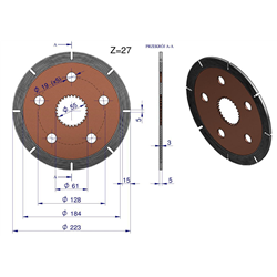 Tarcza cierna hamulca MF3/MF4 1860964M2-347871204