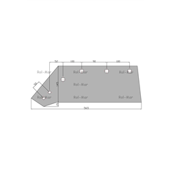 Eurolemiesz prawy 14" Gregoire-Besson Vulcan pasuje śruba M14X35PL - 4 szt.-347442460
