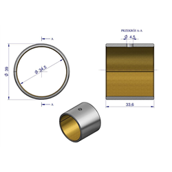 Tuleja korbowodu MF4 Bimetaliczna-347442856