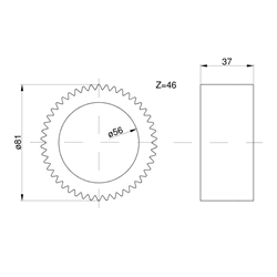 Satelita przedniego napędu Z-46 81325C1 Case-347443725