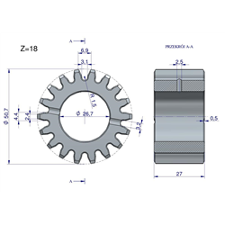 Satelit mechanizmu reduktora MF3-347443151