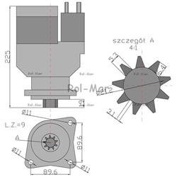 Rozrusznik z reduktorem 1178026, 1178686 Deutz-347442615