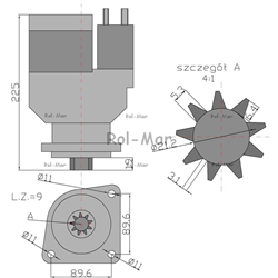 Rozrusznik z reduktorem Case/IHC-347870471